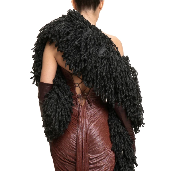 Maria Lucia Hohan Fussili Scarf in Black | Scarves | Luxury Shoes 