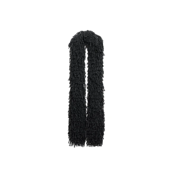 Fussili Scarf in Black