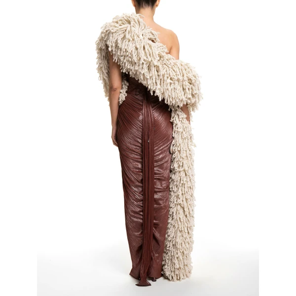 Maria Lucia Hohan Fussili Scarf in Ivory | Scarves | Luxury Shoes 