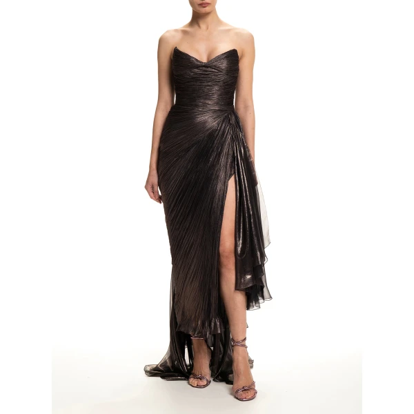 Maria Lucia Hohan Heidi Gown in Incense | Evening Gowns | Luxury Shoes 