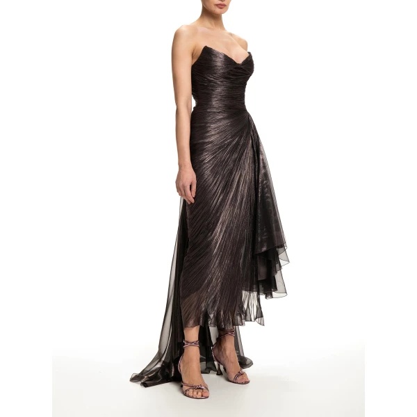 Maria Lucia Hohan Heidi Gown in Incense | Evening Gowns | Luxury Shoes 