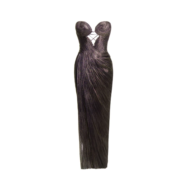 Maria Lucia Hohan Huda Gown in Incense | Evening Gowns | Luxury Shoes 