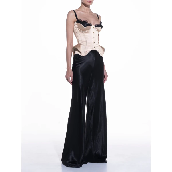 Maria Lucia Hohan Juni Flared Pants in Mascara | Pants | Luxury Shoes 