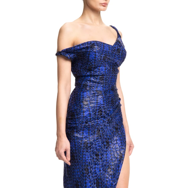 Maria Lucia Hohan Kimi Gown in Amparo Houndstooth | Evening Gowns | Luxury Shoes 