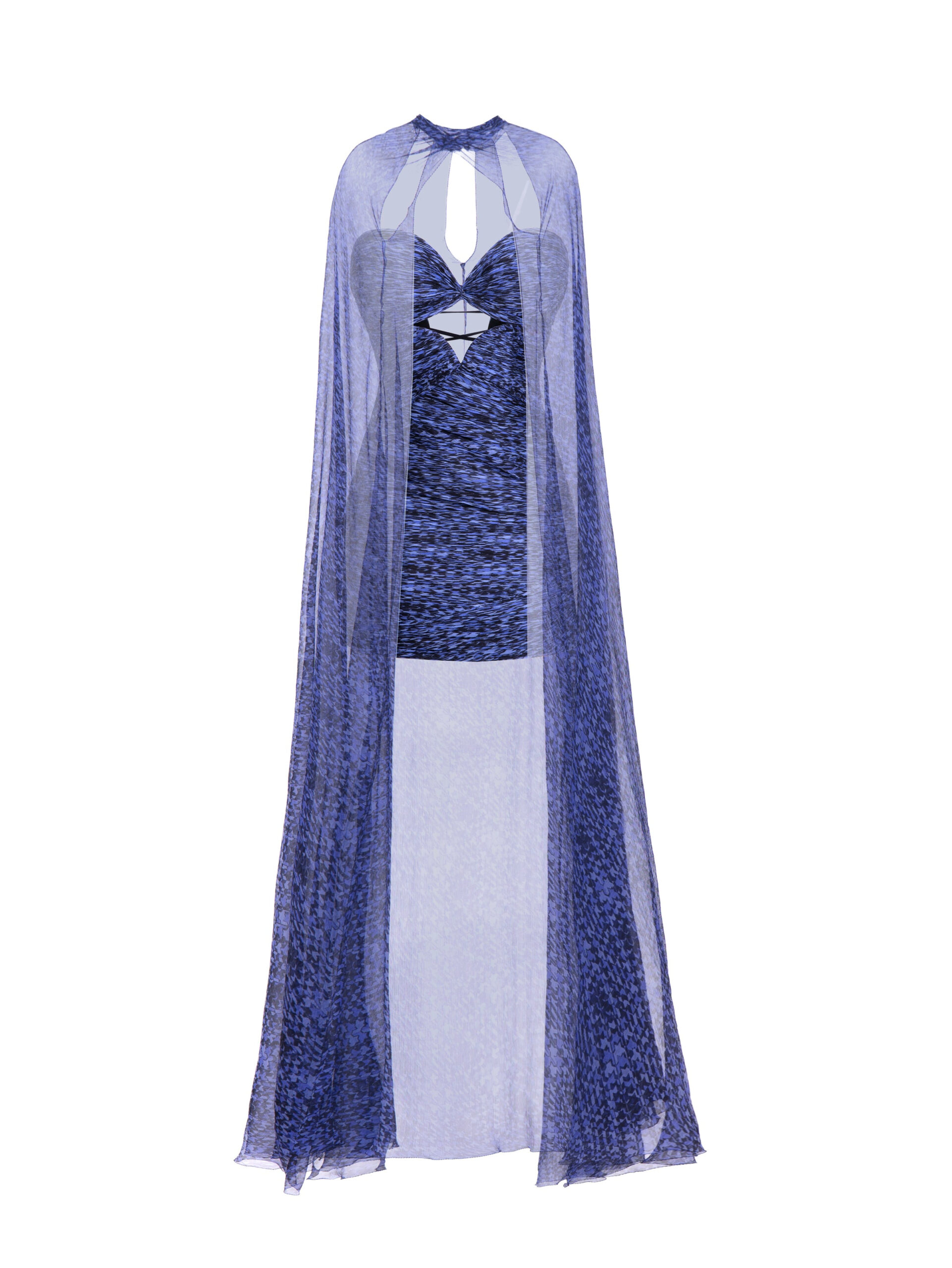 Maria Lucia Hohan Klara Cape in Amparo Houndstooth Maria Lucia Hohan Klara Cape in Amparo Houndstooth | Scarves | Luxury Shoes