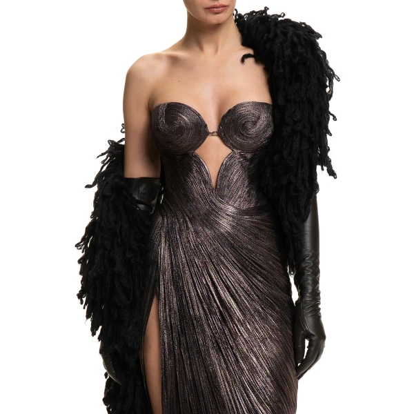 Maria Lucia Hohan Leandra Long Leather Gloves in Black | Gloves | Luxury Shoes 