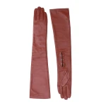 Maria Lucia Hohan Leandra Long Leather Gloves in Fizz | Gloves | Luxury Shoes 