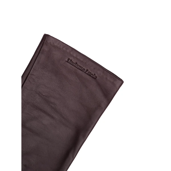 Maria Lucia Hohan Leandra Long Leather Gloves in Truffle | Gloves | Luxury Shoes 