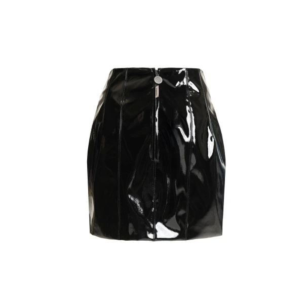 Maria Lucia Hohan Lory Latex Mini Skirt in Black | Mini Skirts | Luxury Shoes 