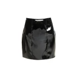 Maria Lucia Hohan Lory Latex Mini Skirt in Black | Mini Skirts | Luxury Shoes 