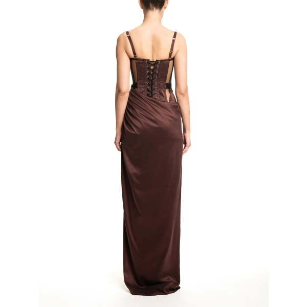 Maria Lucia Hohan Maleena Gown in Bitter Chocolate | Evening Gowns | Luxury Shoes 
