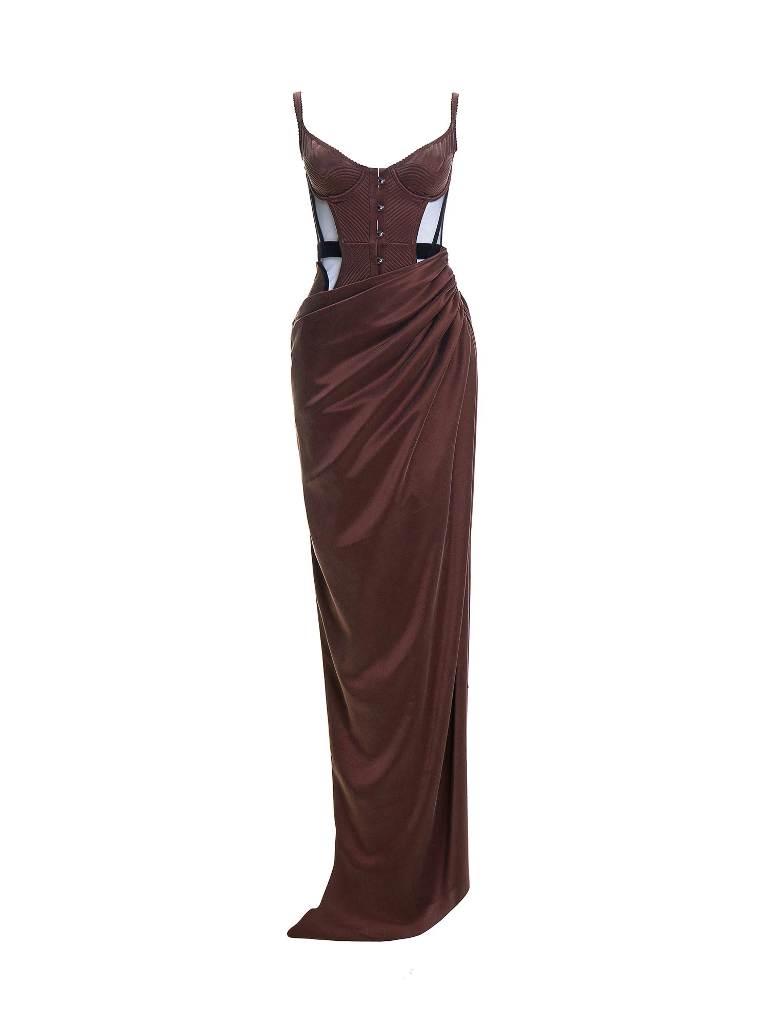 Maria Lucia Hohan Maleena Gown in Bitter Chocolate Maria Lucia Hohan Maleena Gown in Bitter Chocolate | Evening Gowns | Luxury Shoes