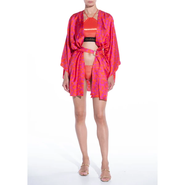 Maria Lucia Hohan Mary Kaftan in Pink Print | Robes | Luxury Shoes 