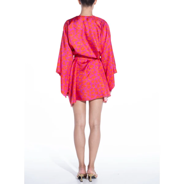 Maria Lucia Hohan Mary Kaftan in Pink Print | Robes | Luxury Shoes 