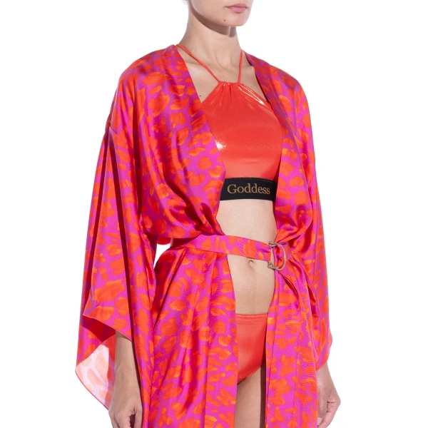 Maria Lucia Hohan Mary Kaftan in Pink Print | Robes | Luxury Shoes 