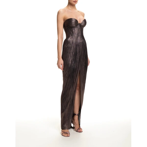 Maria Lucia Hohan Nadira Gown in Incense | Evening Gowns | Luxury Shoes 