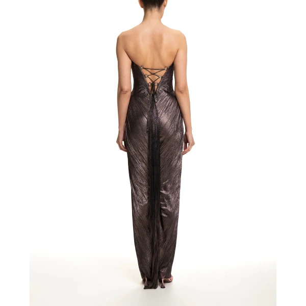 Maria Lucia Hohan Nadira Gown in Incense | Evening Gowns | Luxury Shoes 