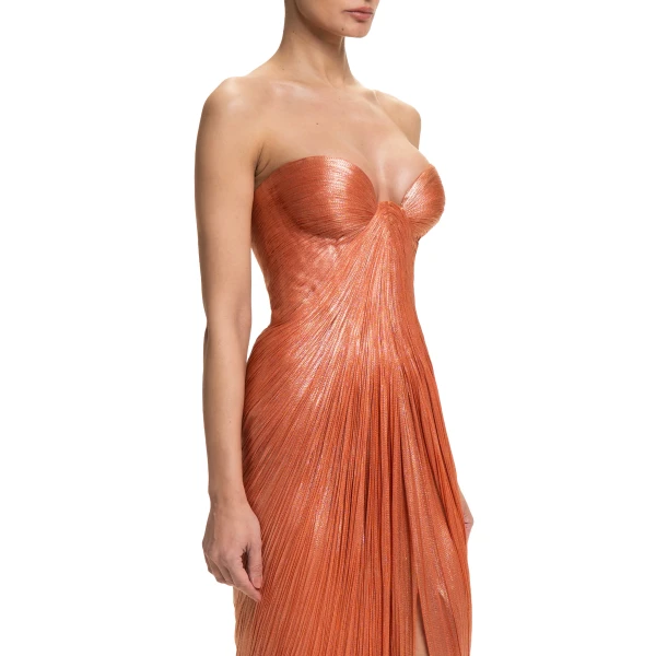 Maria Lucia Hohan Nadira Gown in Peach Fizz | Evening Gowns | Luxury Shoes 