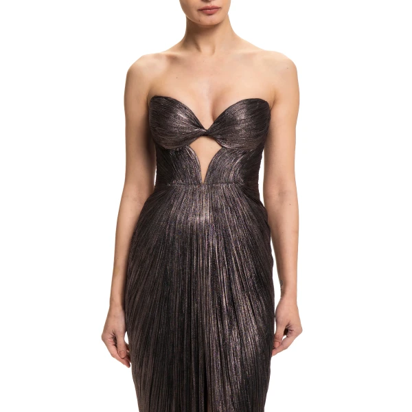 Maria Lucia Hohan Naima Gown in Incense | Evening Gowns | Luxury Shoes 