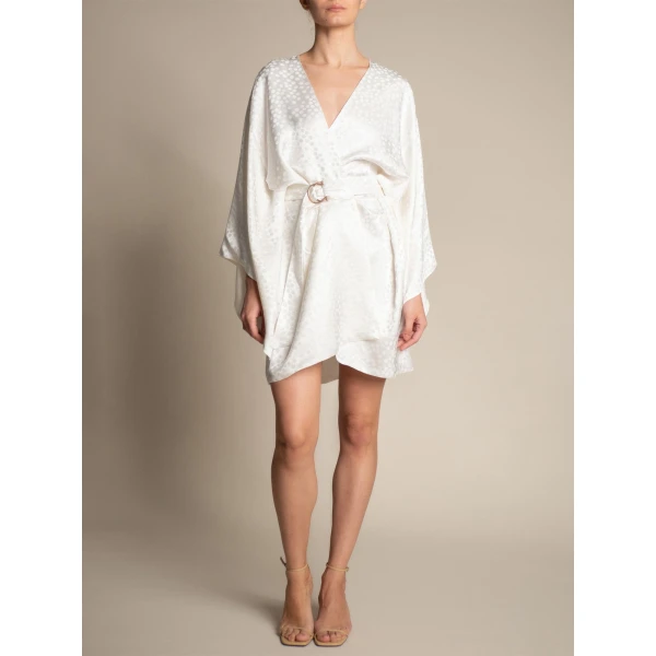 Maria Lucia Hohan Novia Kaftan in Ivory | Robes | Luxury Shoes 