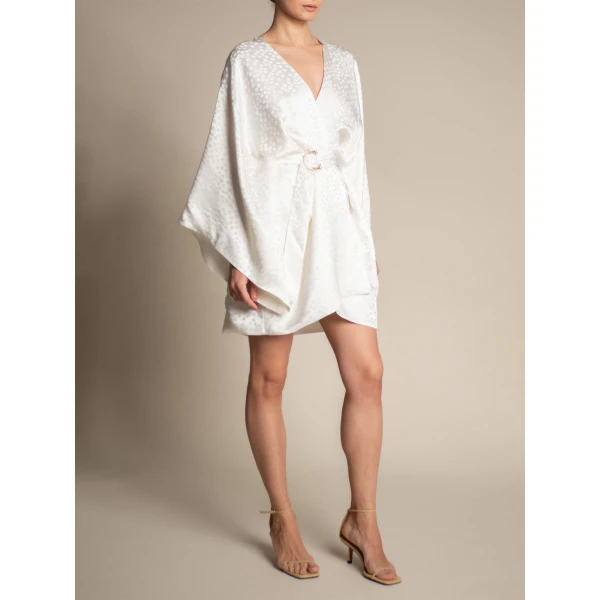 Maria Lucia Hohan Novia Kaftan in Ivory | Robes | Luxury Shoes 