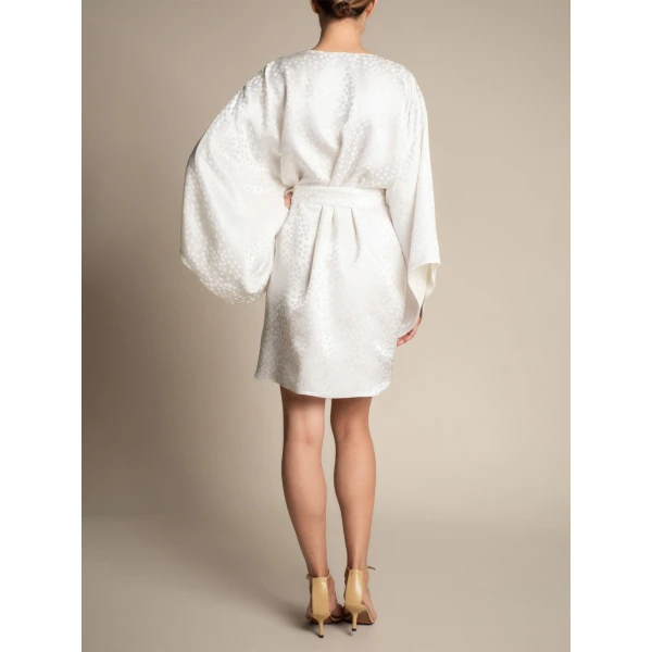 Maria Lucia Hohan Novia Kaftan in Ivory | Robes | Luxury Shoes 