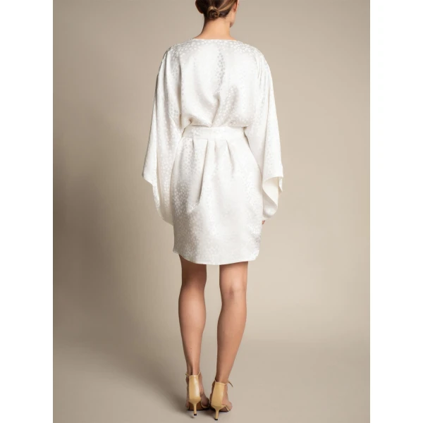 Maria Lucia Hohan Novia Kaftan in Ivory | Robes | Luxury Shoes 
