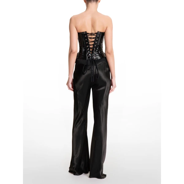 Maria Lucia Hohan Rosalinda Corset in Licorice | Sleeveless | Luxury Shoes 