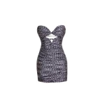 Maria Lucia Hohan Saeeda Mini Dress in Pink Houndstooth | Mini Dresses | Luxury Shoes 