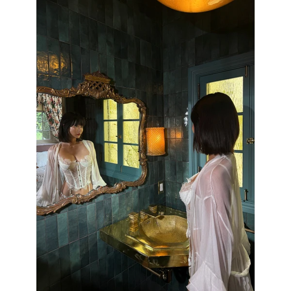 Maria Lucia Hohan Sassy Kaftan in White | Robes | Luxury Shoes 