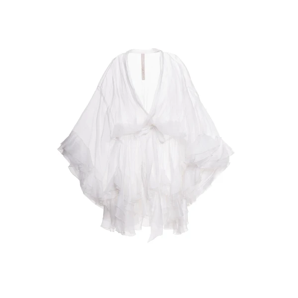 Maria Lucia Hohan Sassy Kaftan in White | Robes | Luxury Shoes 
