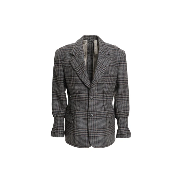 Maria Lucia Hohan Sharun Blazer in Bosco Houndstooth | Blazers | Luxury Shoes 
