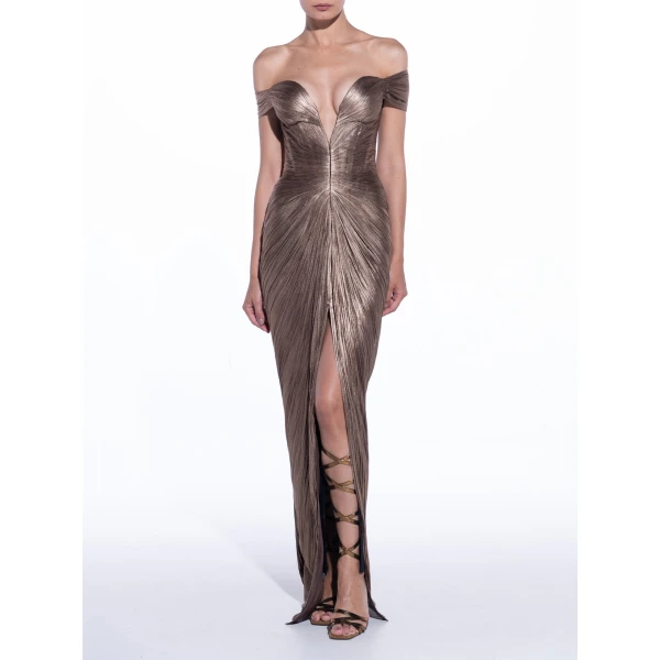 Maria Lucia Hohan Tia Gown in Carbon | Evening Gowns | Luxury Shoes 
