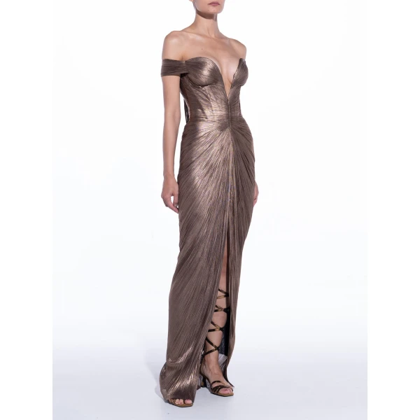 Maria Lucia Hohan Tia Gown in Carbon | Evening Gowns | Luxury Shoes 
