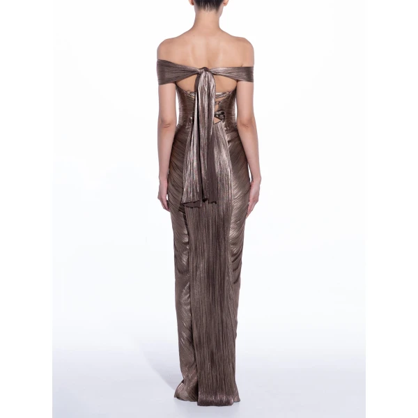 Maria Lucia Hohan Tia Gown in Carbon | Evening Gowns | Luxury Shoes 