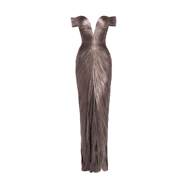 Tia Gown in Carbon