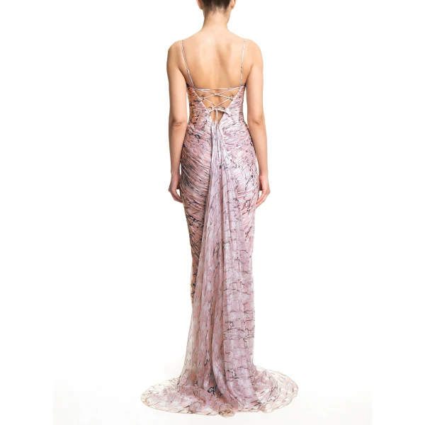 Maria Lucia Hohan Tomina Gown in Confetti White | Evening Gowns | Luxury Shoes 