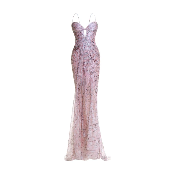 Tomina Gown in Confetti White