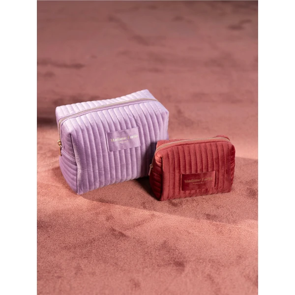 Maria Lucia Hohan Velvet Cosmetic Bag in Purple | Wallets & Purses | Luxury Shoes 