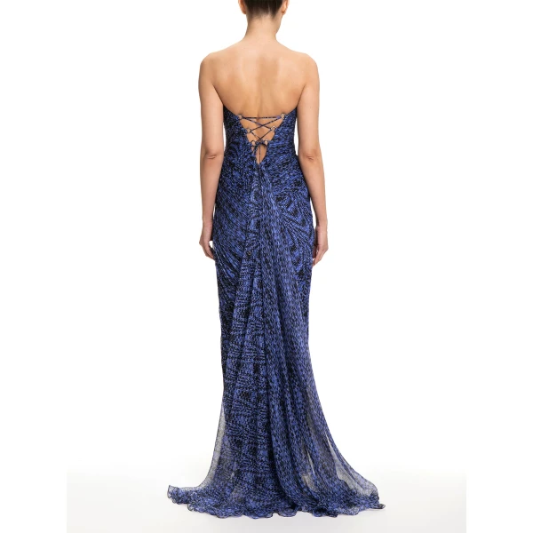 Maria Lucia Hohan Verity Gown in Amparo Print | Evening Gowns | Luxury Shoes 