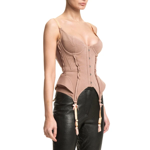 Maria Lucia Hohan Wildcat Corset in Miele | Sleeveless | Luxury Shoes 