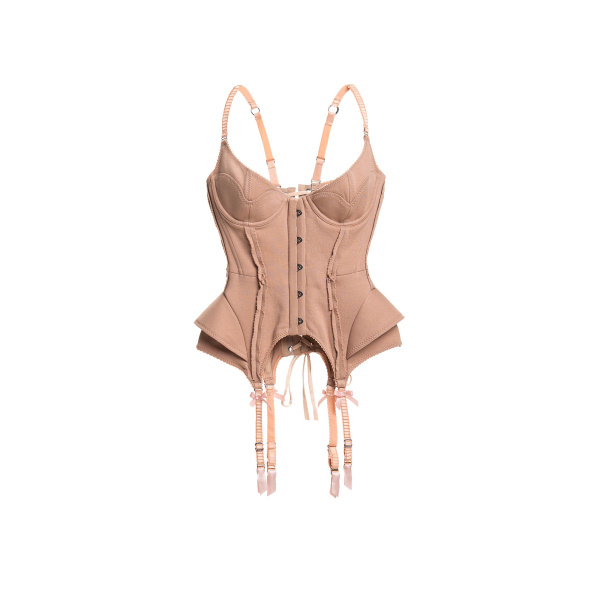 Maria Lucia Hohan Wildcat Corset in Miele | Sleeveless | Luxury Shoes 