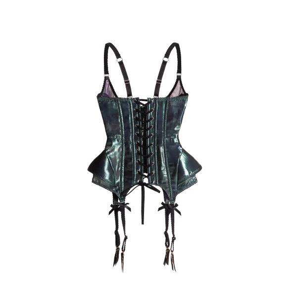 Maria Lucia Hohan Wildrose Corset in Atlantis | Sleeveless | Luxury Shoes 