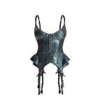 Maria Lucia Hohan Wildrose Corset in Atlantis | Sleeveless | Luxury Shoes 
