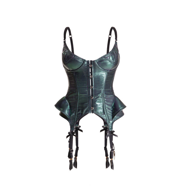 Maria Lucia Hohan Wildrose Corset in Atlantis | Sleeveless | Luxury Shoes 