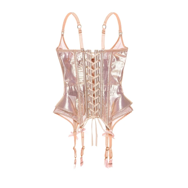 Maria Lucia Hohan Wildrose Corset in Pink | Sleeveless | Luxury Shoes 