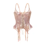 Maria Lucia Hohan Wildrose Corset in Pink | Sleeveless | Luxury Shoes 