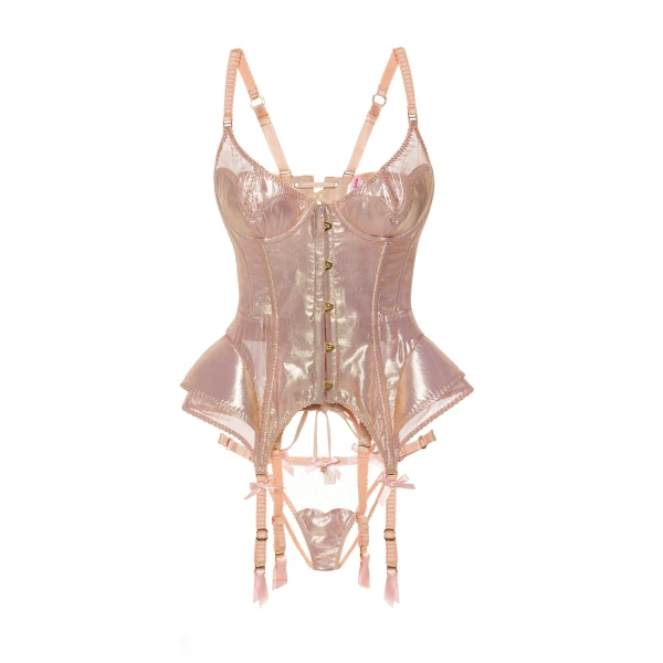 Maria Lucia Hohan Wildrose Corset in Pink | Sleeveless | Luxury Shoes 