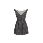 Maria Lucia Hohan Yoko Mini Dress in Check | Mini Dresses | Luxury Shoes 