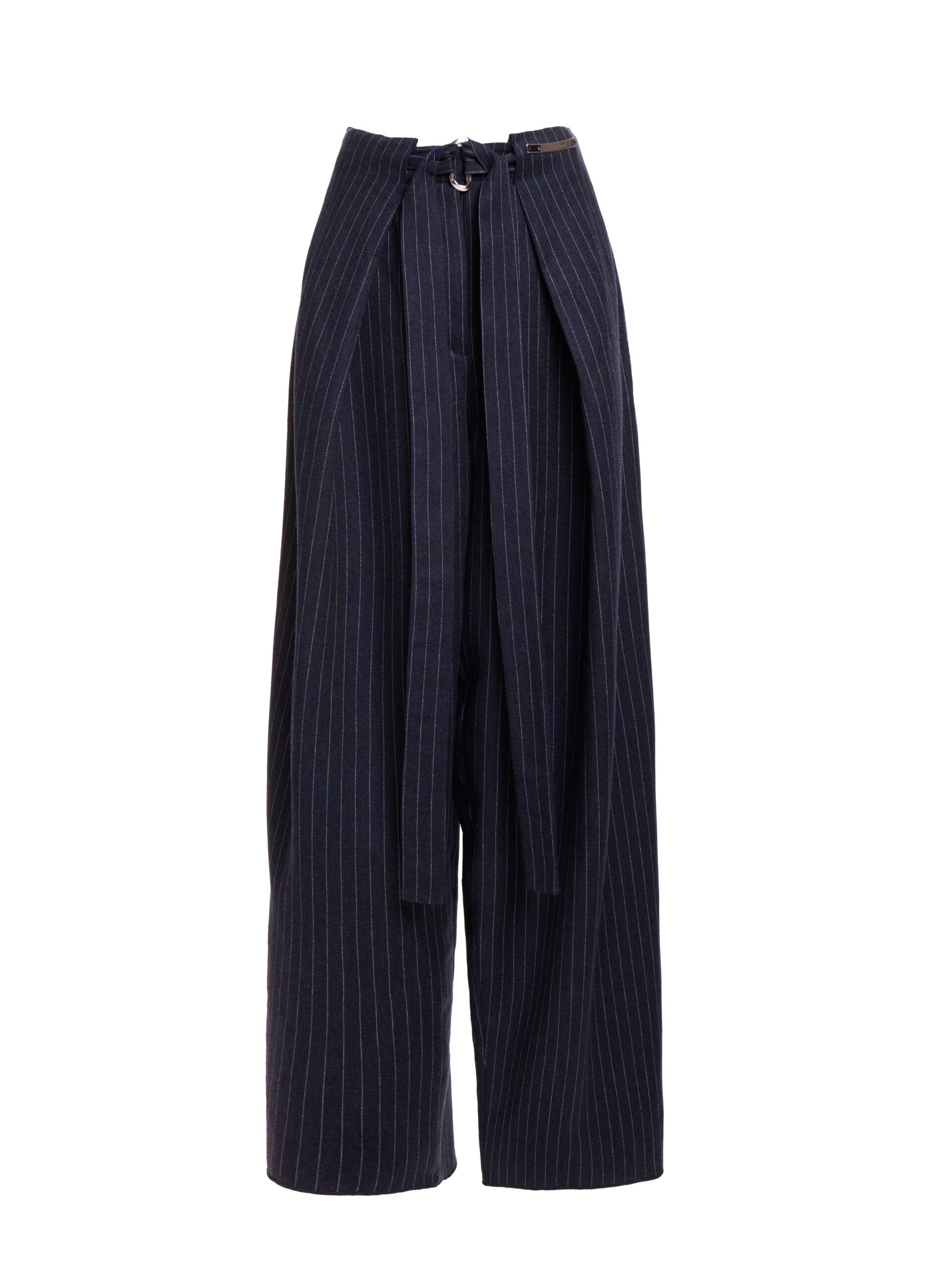 Maria Lucia Hohan Yuki Wide-Leg Pants in Navy Pinstripe Maria Lucia Hohan Yuki Wide-Leg Pants in Navy Pinstripe | Wide leg pants | Luxury Shoes